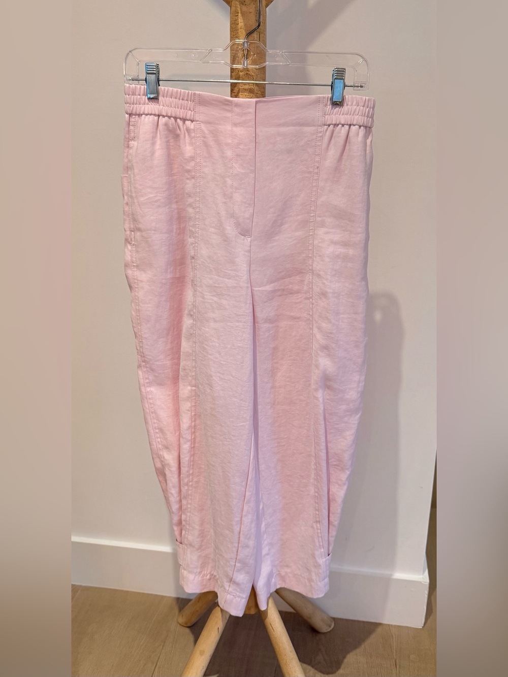 Zara Women's Pink Wide Leg Pants